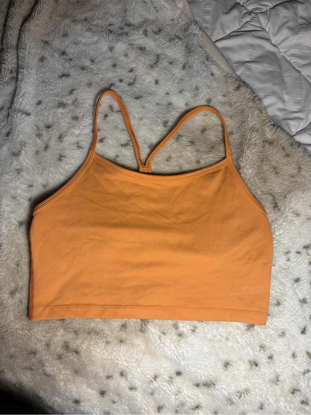 Women’s Orange Cropped Cami Tank Top